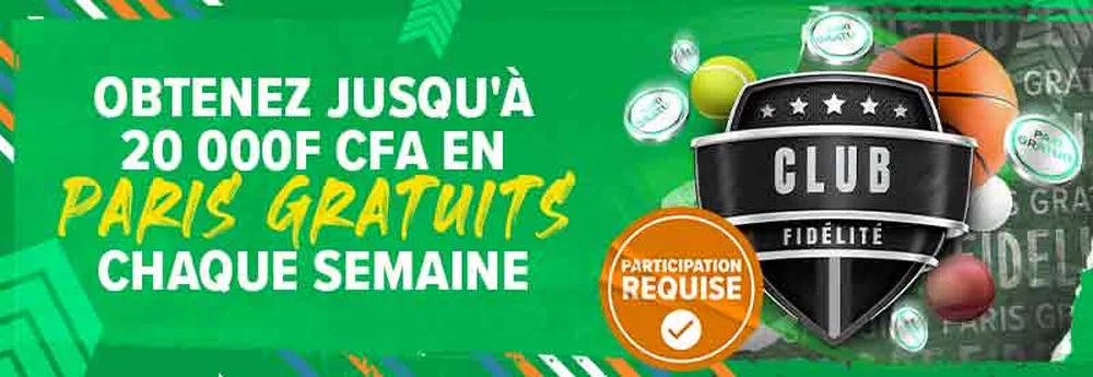 Bannière du club de fidélité de Premier Bet