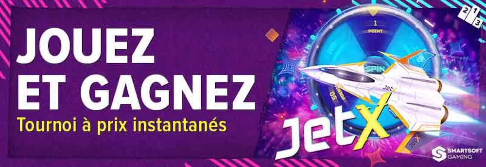 Bannière Premier Bet annonçant un tournoi sur les jeux Vegas